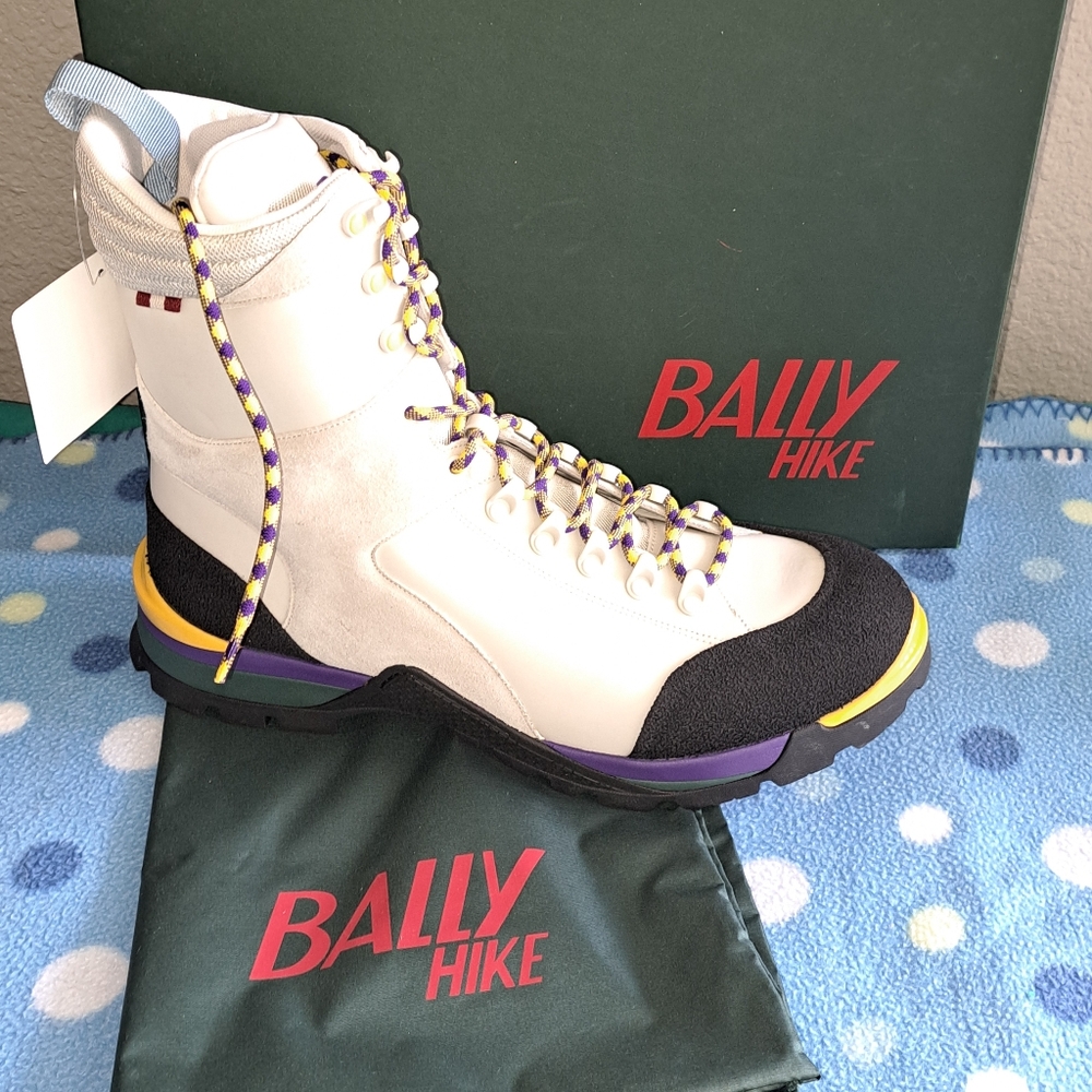 Bally Leather and Suede Hiking Boots